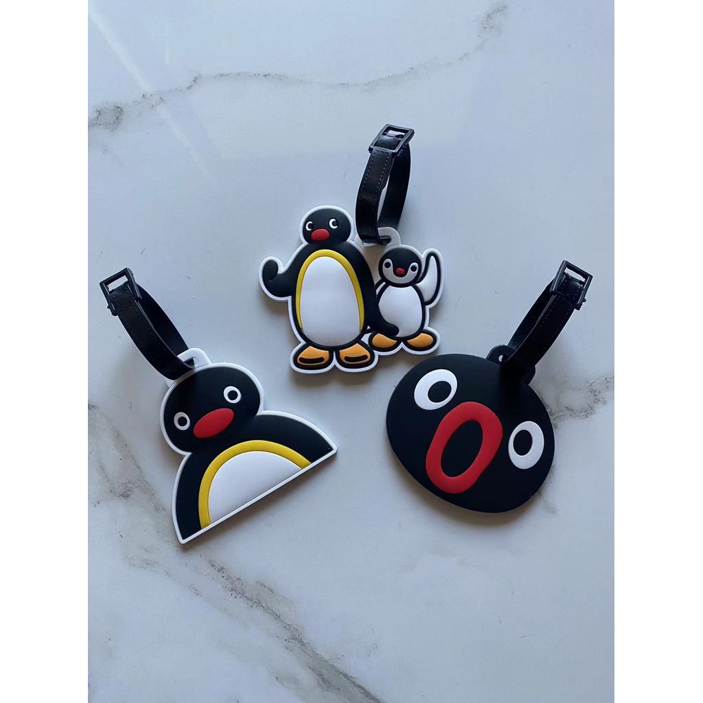 KY93 Travel Essential Boarding Pass Penguin Family Thẻ hành lý