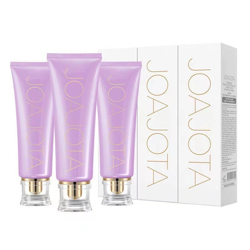 Bán chạy#JOAJOTA透亮净润舒缓洗面奶韩国紫苏修复洁面乳玻尿酸小蓝紫管3只day