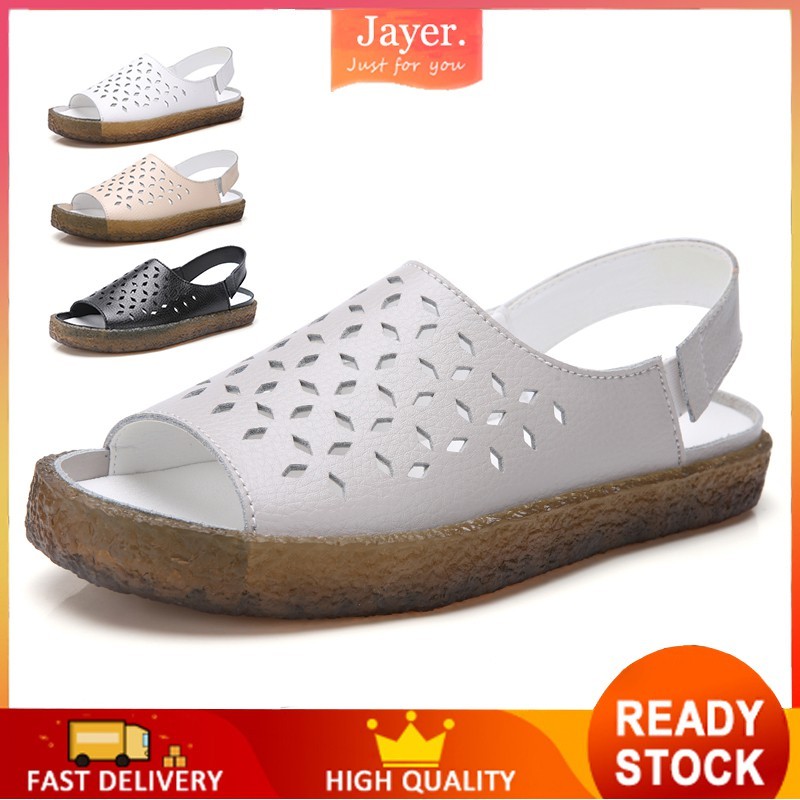 GPT Big Plus Size 35-44 Dép Nữ Peep Ngón Chân Giày Mềm Rỗng Thoáng Khí