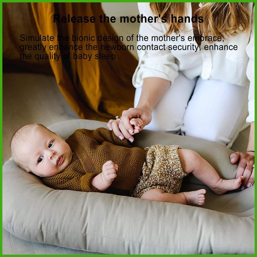 Baby Lounger Gối Ngủ Cho Bé Lounger Gối Tầng Ghế Di Động Tổ Cho Bé Bao Cotton Quà Tặng 0-12 wipqsvn