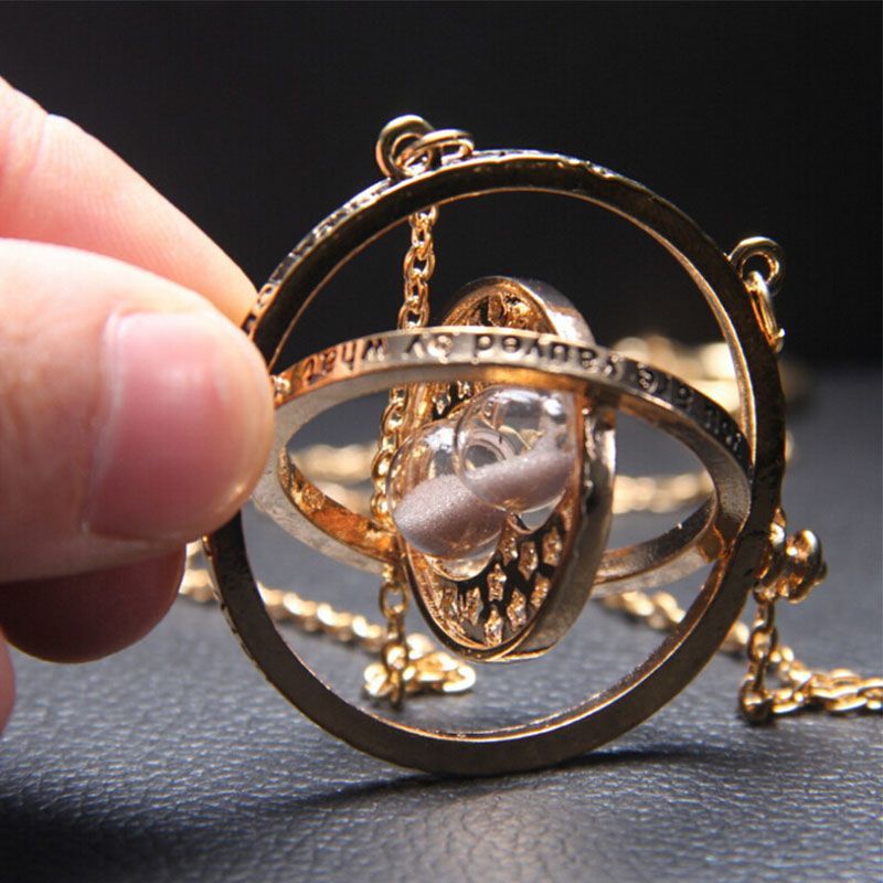 New Product#[92%Positive Rate]Harry Potter Series Necklace Hermione Time-Turner Stress Relief Rotata