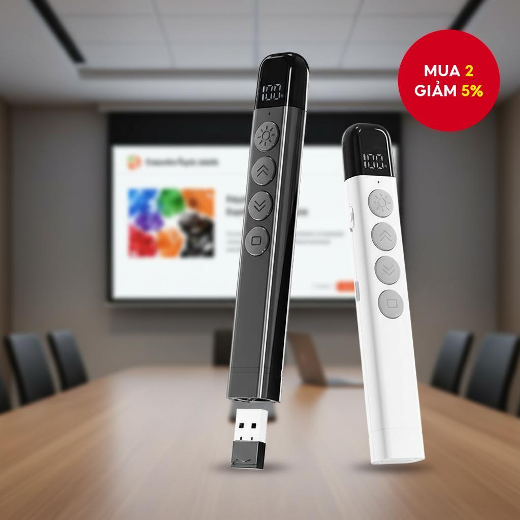 Bút điều khiển từ xa không dây USB cho PowerPoint, Bộ lật RF cho máy chiếu, Điều khiển trình chiếu P