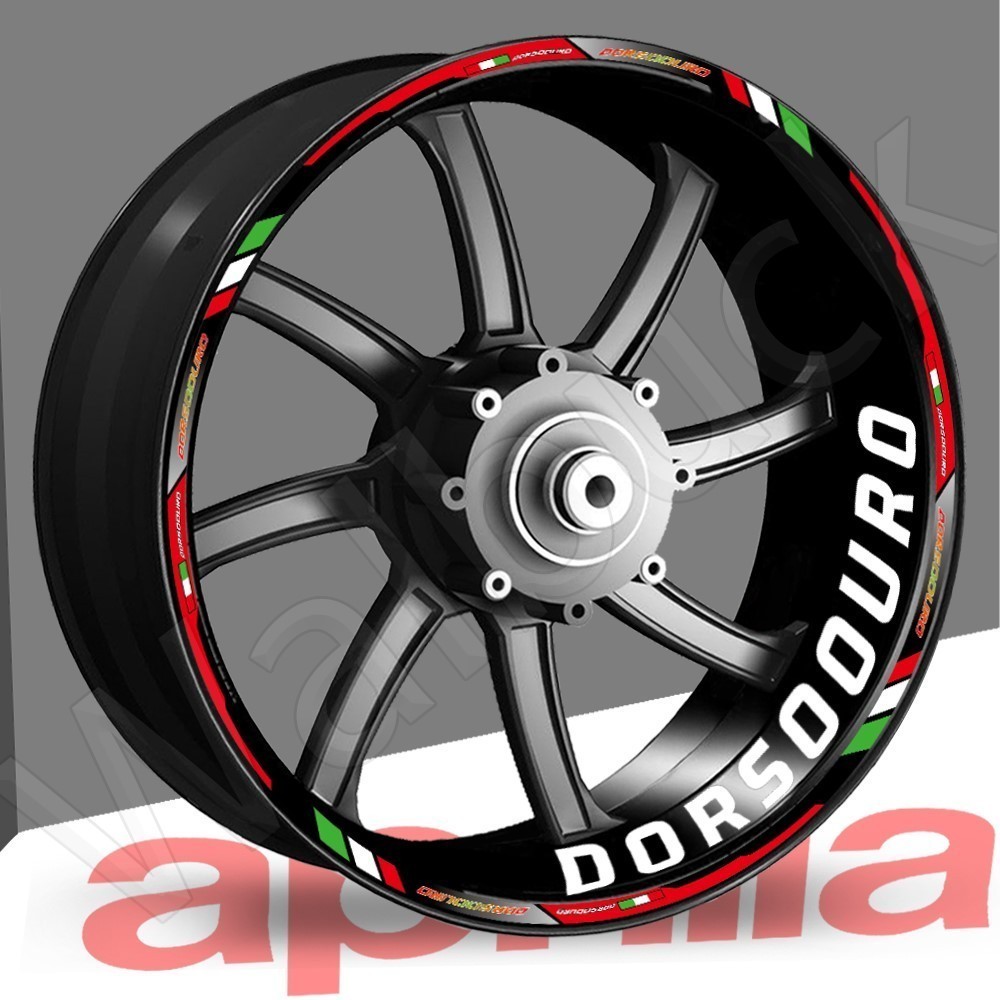 Xe Máy Phản Quang Bánh Xe Trung Tâm Miếng Dán Vành Decal Sọc Băng Phụ Kiện Chống Thấm Nước 17 “Dành 