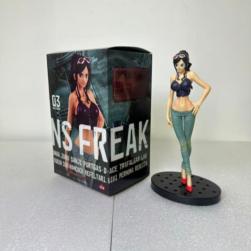 One Piece Anime Nhân Vật Mô Hình Quần Jean Series Zoro Perona Robin Namiro Búp Bê Mô Hình Trang Trí 