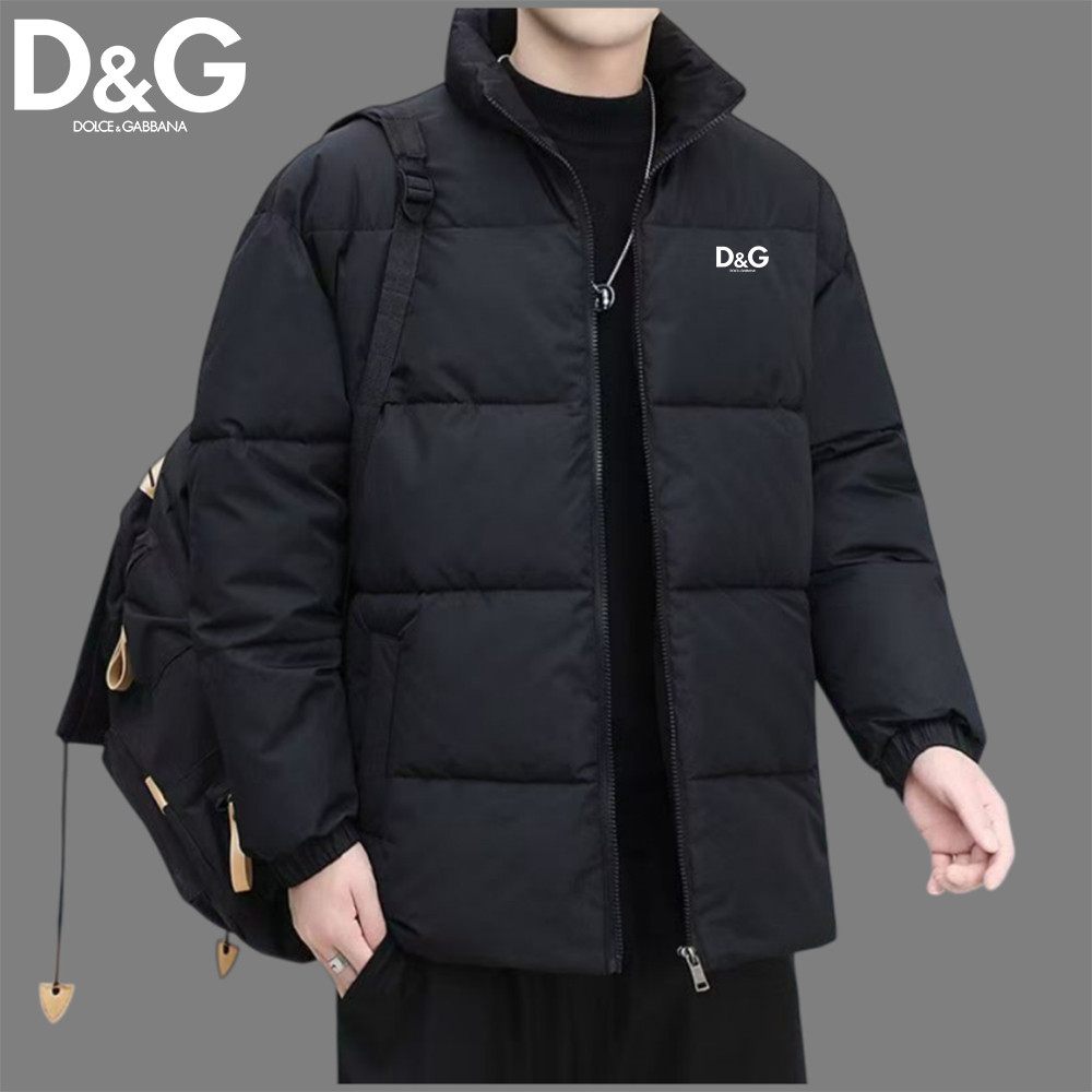 Dolce & Gabbana Thu Đông 2025 - Áo khoác chống gió nam nữ, lót lông cừu, dáng slim-fit