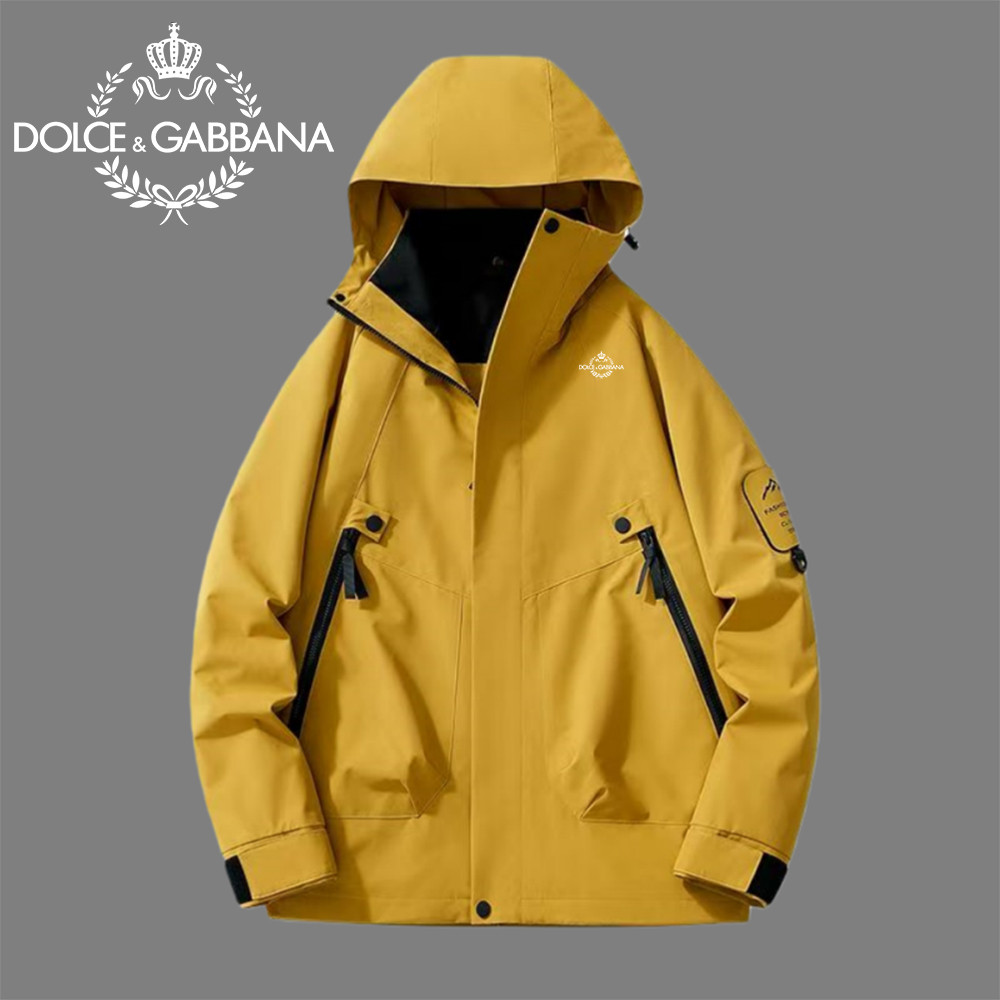 Dolce & Gabbana Thu Đông 2025 - Áo Khoác Cotton Chống Gió, Thời Trang Cho Nam và Nữ