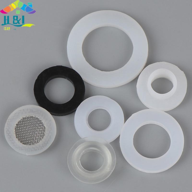 [H & L Dec] Vòng cao su 1 / 2 "3 / 4" 1 "Vòng đệm phẳng Silicon PTFE Vòng đệm kín cho vòi hoa sen {v
