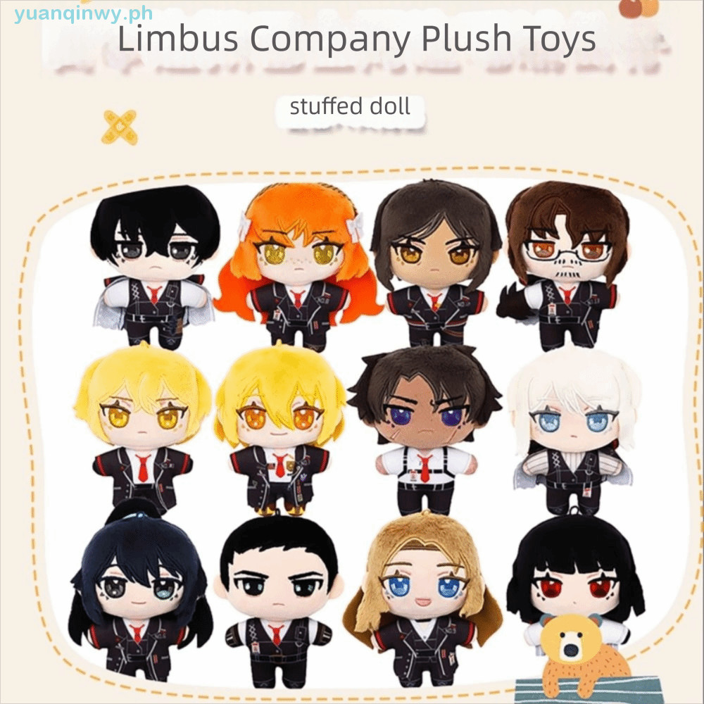 YUANQIN Limbus Company Đồ chơi sang trọng, Don Quixote Sinclair Outis Hell Bus Company Plush, Anime 