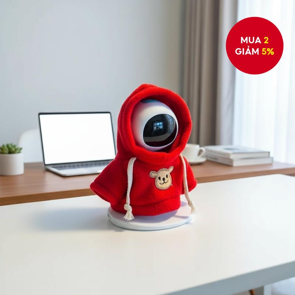 Bộ Giáng Sinh Eilik Robot Smart AI Tamagotchi: Combo Áo Len, Mũ & Khăn quàng cổ độc quyền (không có 