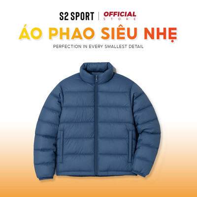 Áo phao béo mùa đông nam S2 SPORT Ultra Air + chần bông siêu nhẹ siêu ấm cản gió giữ ấm tốt - AP02
