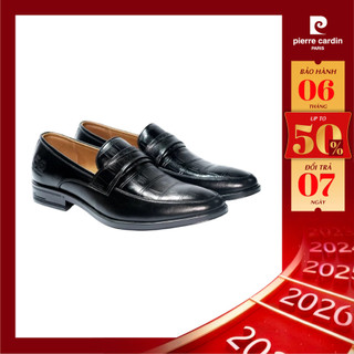   Phiên Bản Mới  Giày tây lười loafer Pierre Cardin chất liệu da bò thật đế thủ công cao cấp 807 