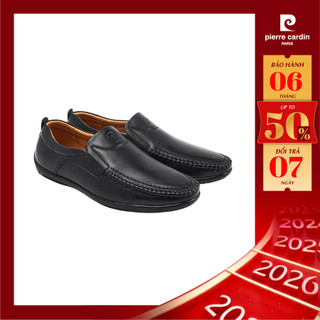  Giày lười Pierre Cardin chất liệu da bò thật đế cao su nguyên khối da mêm không đau chân 800 