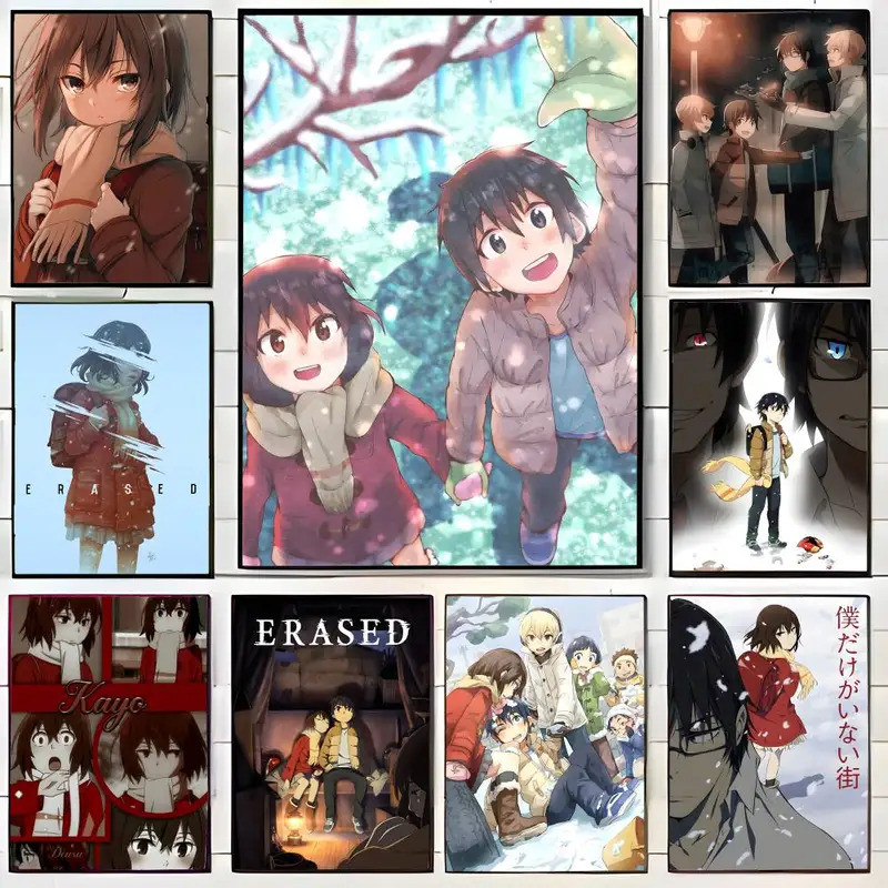 Anime E-Erased Poster Canvas Treo Tường Nghệ Thuật In Poster Trang Trí Bức Tranh Tường Trang Trí Nhà