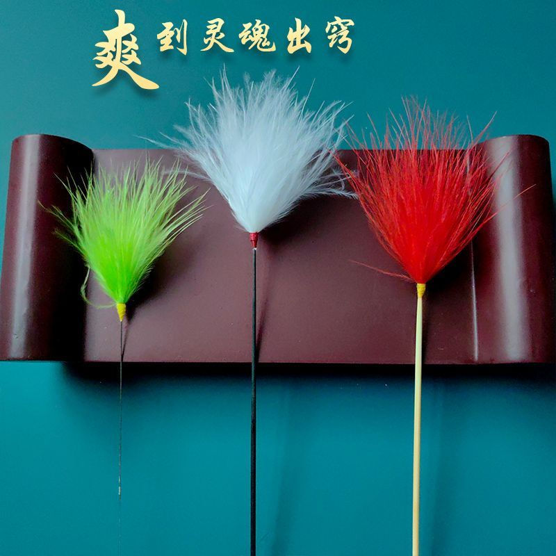 New Product#Ear Cleaning Tools SPA Hibiscus Feather Fairy Hand Silver Needle Colorful Hibiscus Pestl