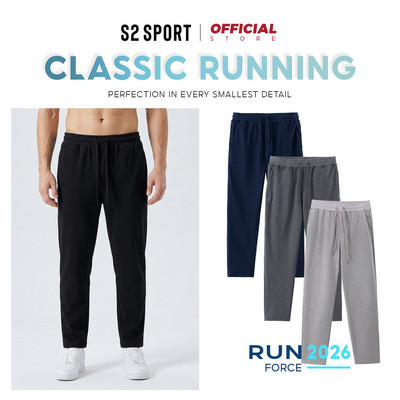 Quần nỉ nam S2 SPORT RUNNING ACT quần jogger thể thao cotton USA chống nhăn, giữ ấm tốt - QN11