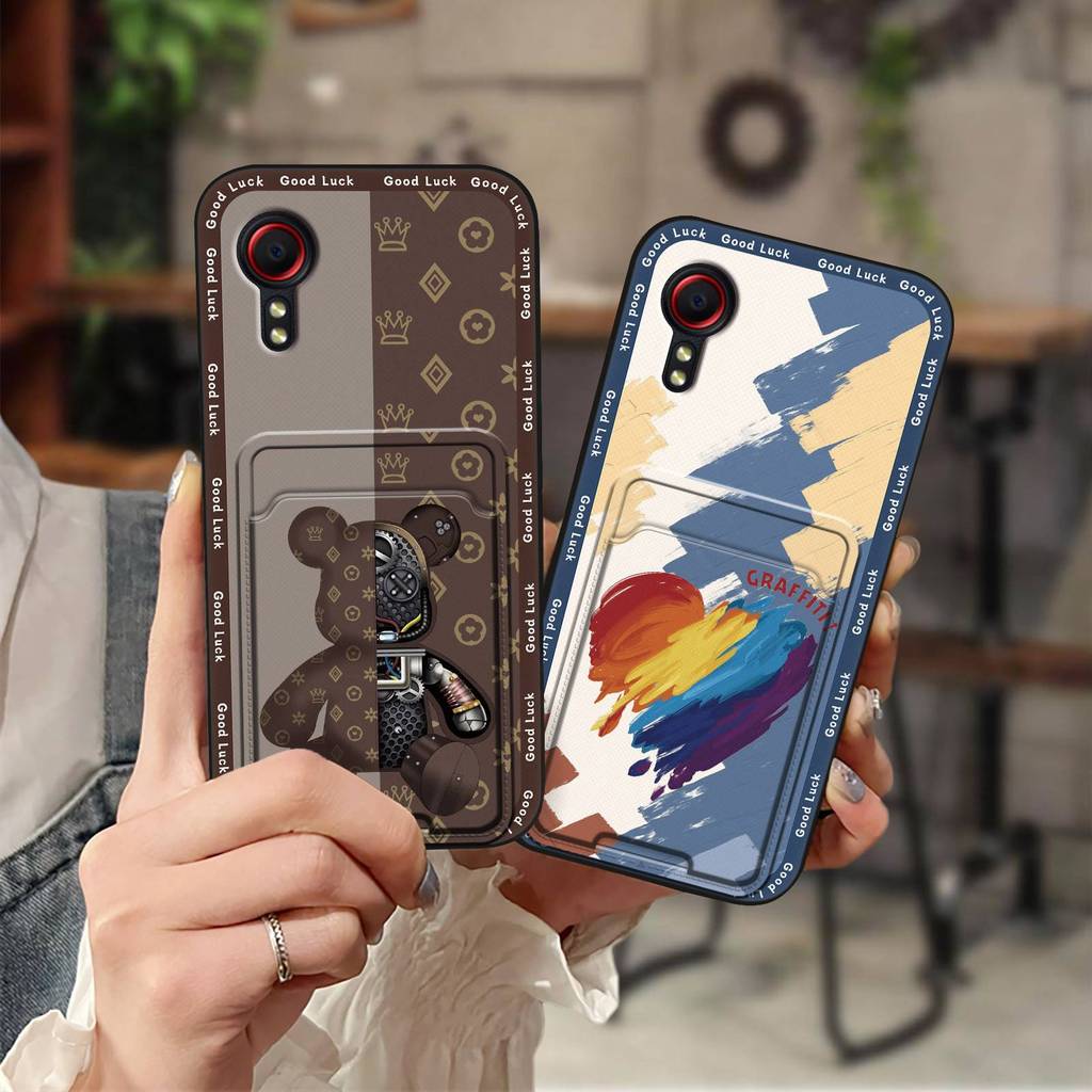 Ốp Lưng TPU Ốp lưng Samsung Galaxy Xcover5 / SM-G525F Tay Thẻ Silicon Bền Vỏ Mềm Bảo Vệ Chống Sốc Ho