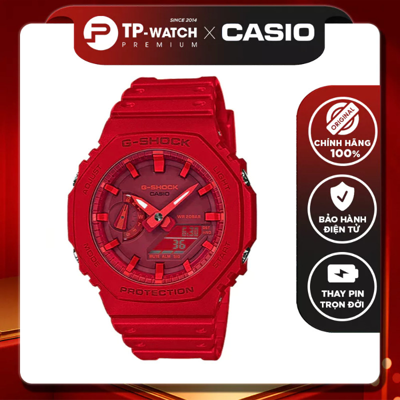Đồng Hồ Nam Casio G-Shock GA-2100-4ADR Chính Hãng Dây Nhựa | G-Shock GA-2100-4A Ca