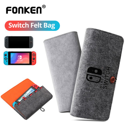 Fonken Switch Túi đựng nỉ Túi bảo vệ cho Switch / OLED / Lite / Switch 2 Túi lưu trữ