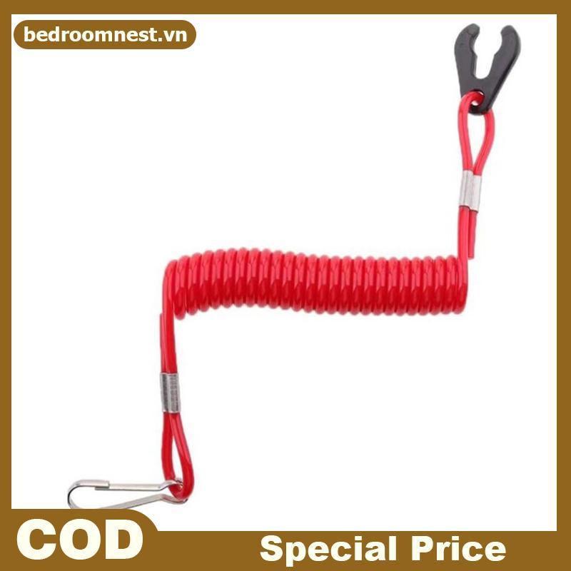 BEDROOM Marine Outboard Engine Boat Motor Kill Stop Switch cho Jet Ski 2-425hp Dây nhắc nhở dây chìa