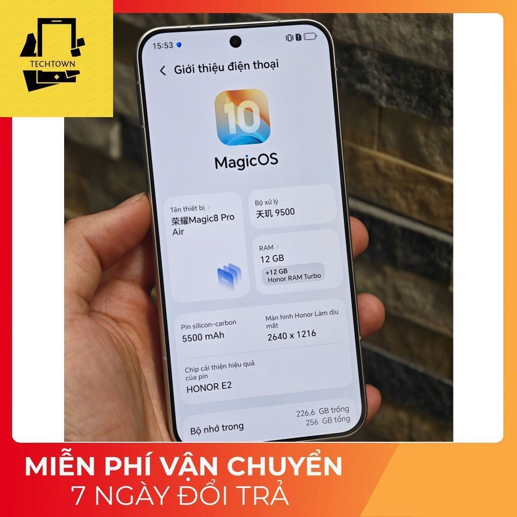 ĐIỆN THOẠI HONOR MAGIC 8 PRO AIR 5G ( DIMENSITY 9500 ) 12/256GB FULLBOX 99% | BigBuy360 - bigbuy360.vn