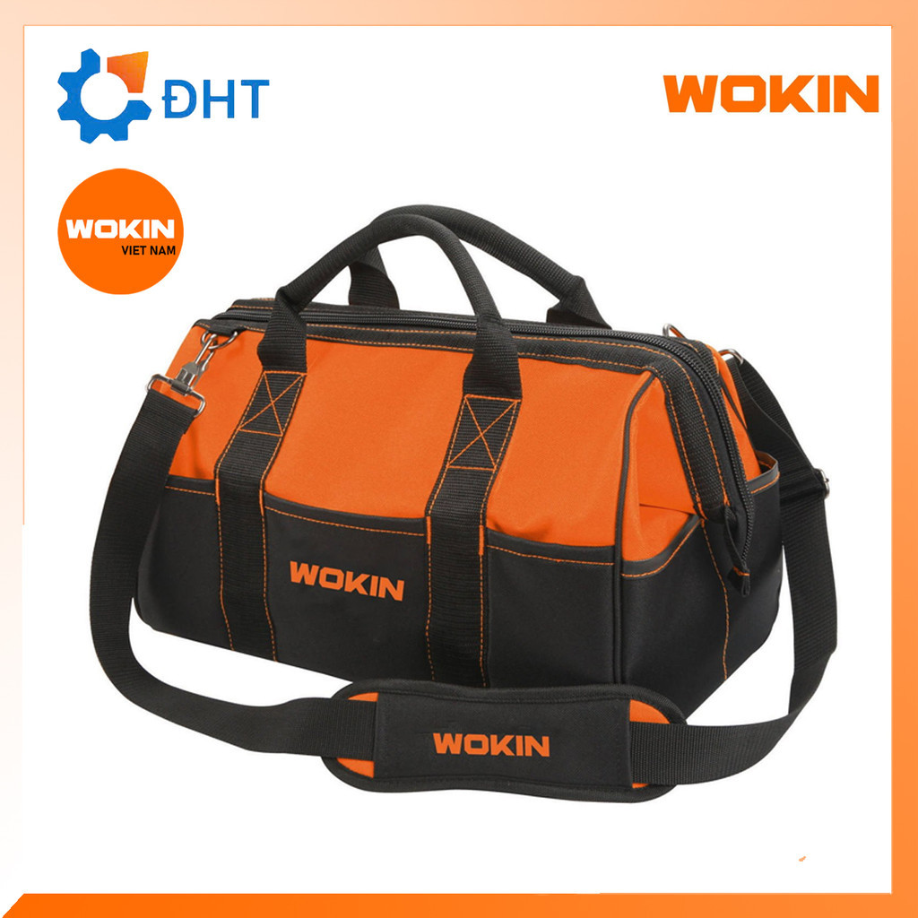 Túi đựng đồ nghề Vải Oxford chống thấm nước WOKIN 90617 17INCH giỏ đồ nghề, balo đồ nghề