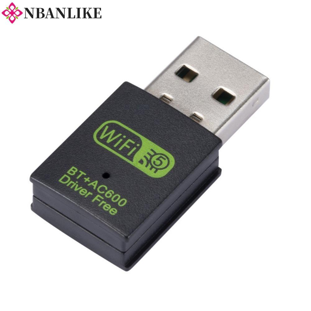 NBANLIKE WLAN Dongle, Card mạng 600M BT + AC600 WLAN Dongle, Bộ thu WiFi trình điều khiển miễn phí U
