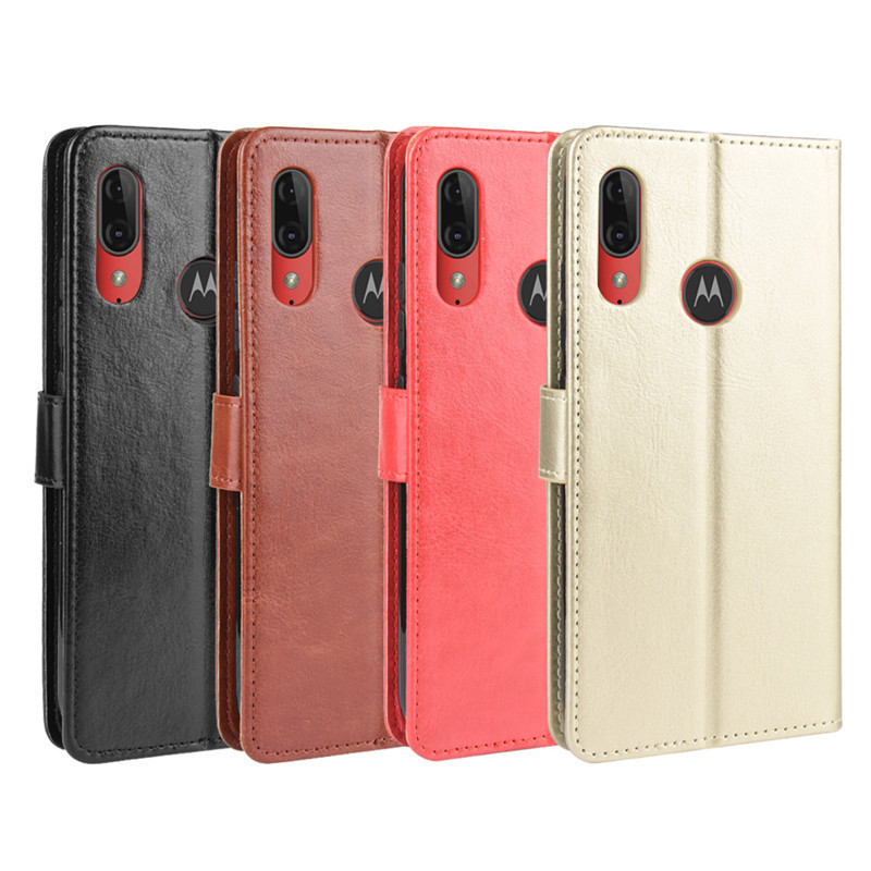 Thích hợp cho Ốp điện thoại Motorola E6plus Motorola E6 Plus Flip Leather Case Card E6S Case