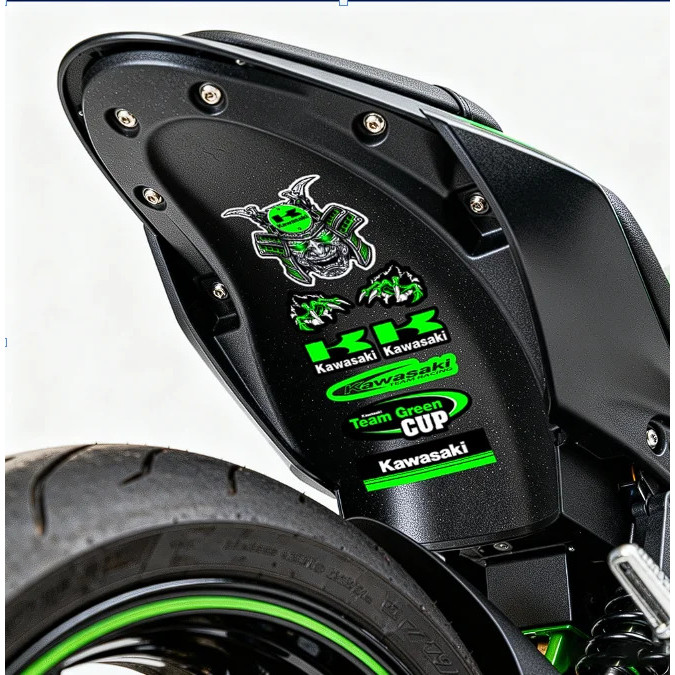 Đa Năng Kawasaki Fender Miếng Dán Decal Chống Thấm Nước Cho Z900 Z1000 Z800 Z750 Z650 Ninja 400 650 