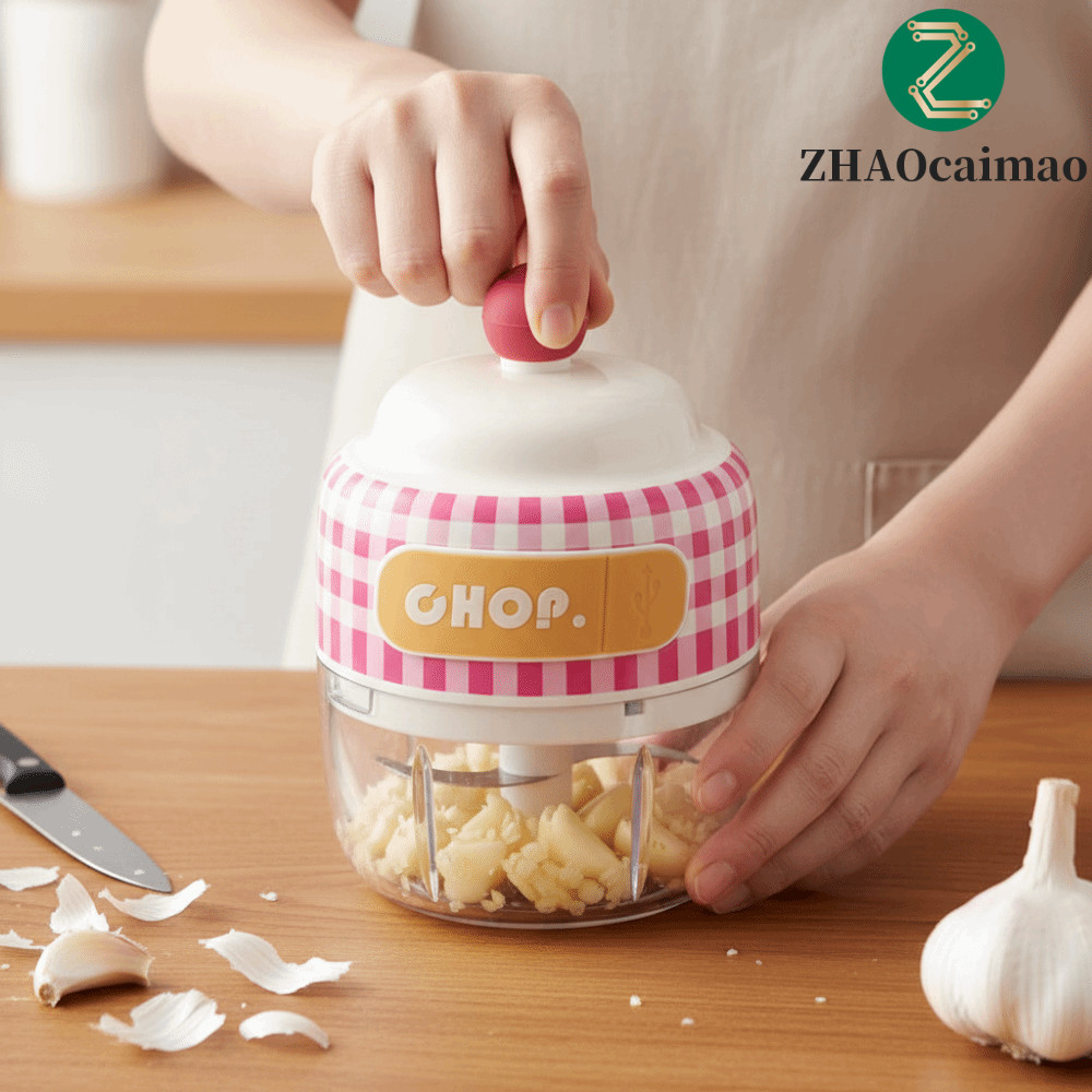 Máy chế biến thực phẩm ZHAOCAIMAO, Máy xay tỏi điện không dây đa chức năng, Dễ dàng làm sạch Máy nghiền tỏi cầm tay Mini cầm tay có thể tháo rời Làm Salad