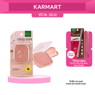  Phấn Má Hồng Baby Bright Cheek Glow Sunflower Blush Chất Mềm Mịn Có Ánh Nhũ 5.2G 
