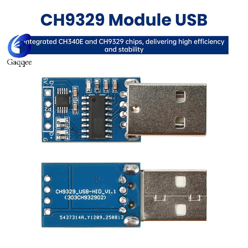 GAQQEE USB 2.0 sang thiết bị chuột và bàn phím USB HID tiêu chuẩn CH9329 có giao diện USB