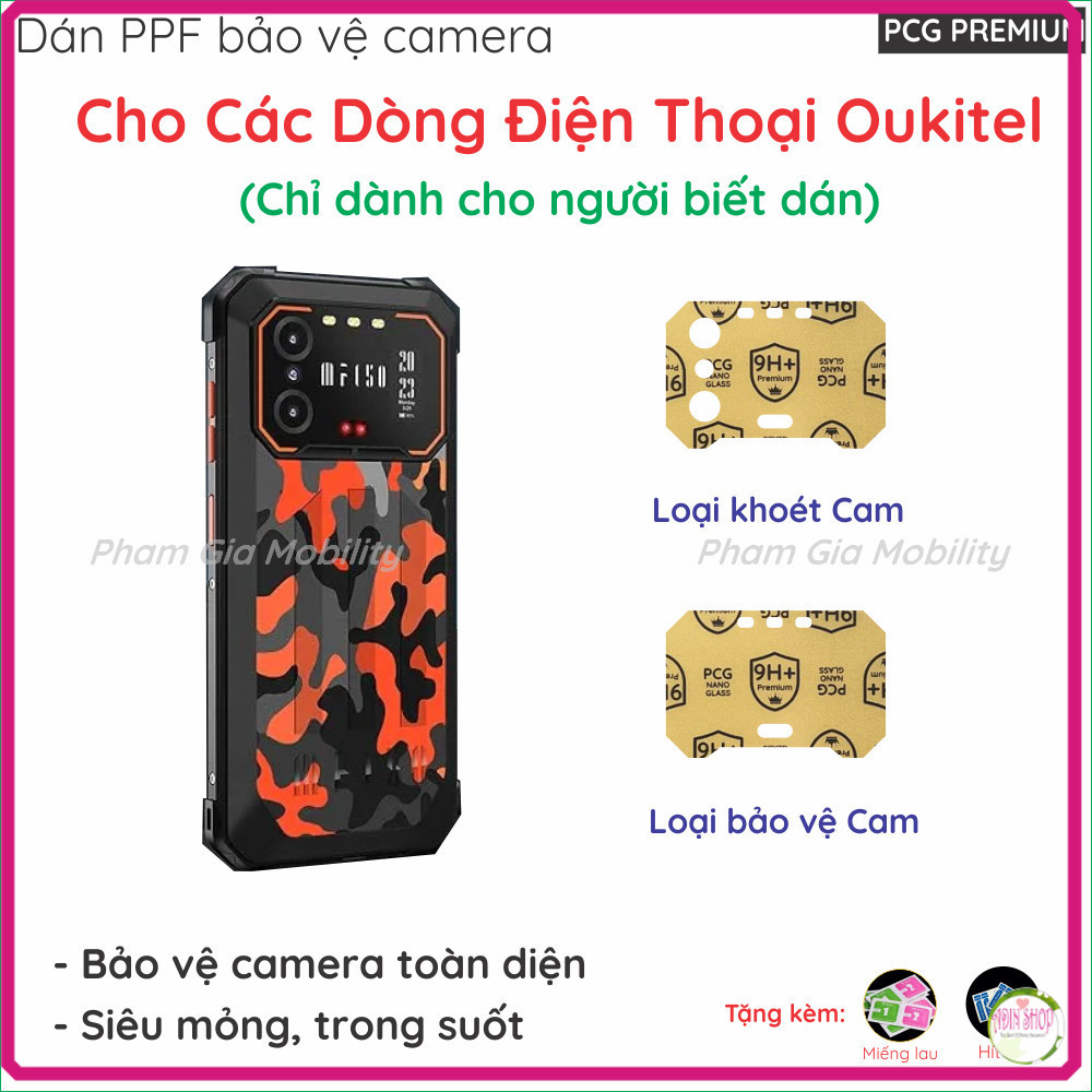 (Mua 1 tặng 1) Dán cường lực camera cho Oukitel IIIF150 B1 Pro/ Air1 Air 1 Ultra Plus loại nano chốn