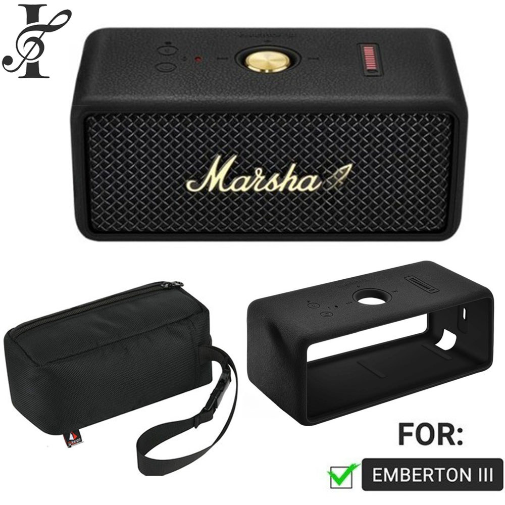 Ốp Lưng Silicon Cho Marshall Emberton III, Vỏ Bảo Vệ Cho Loa Di Động Bluetooth Marshall Emberton 3