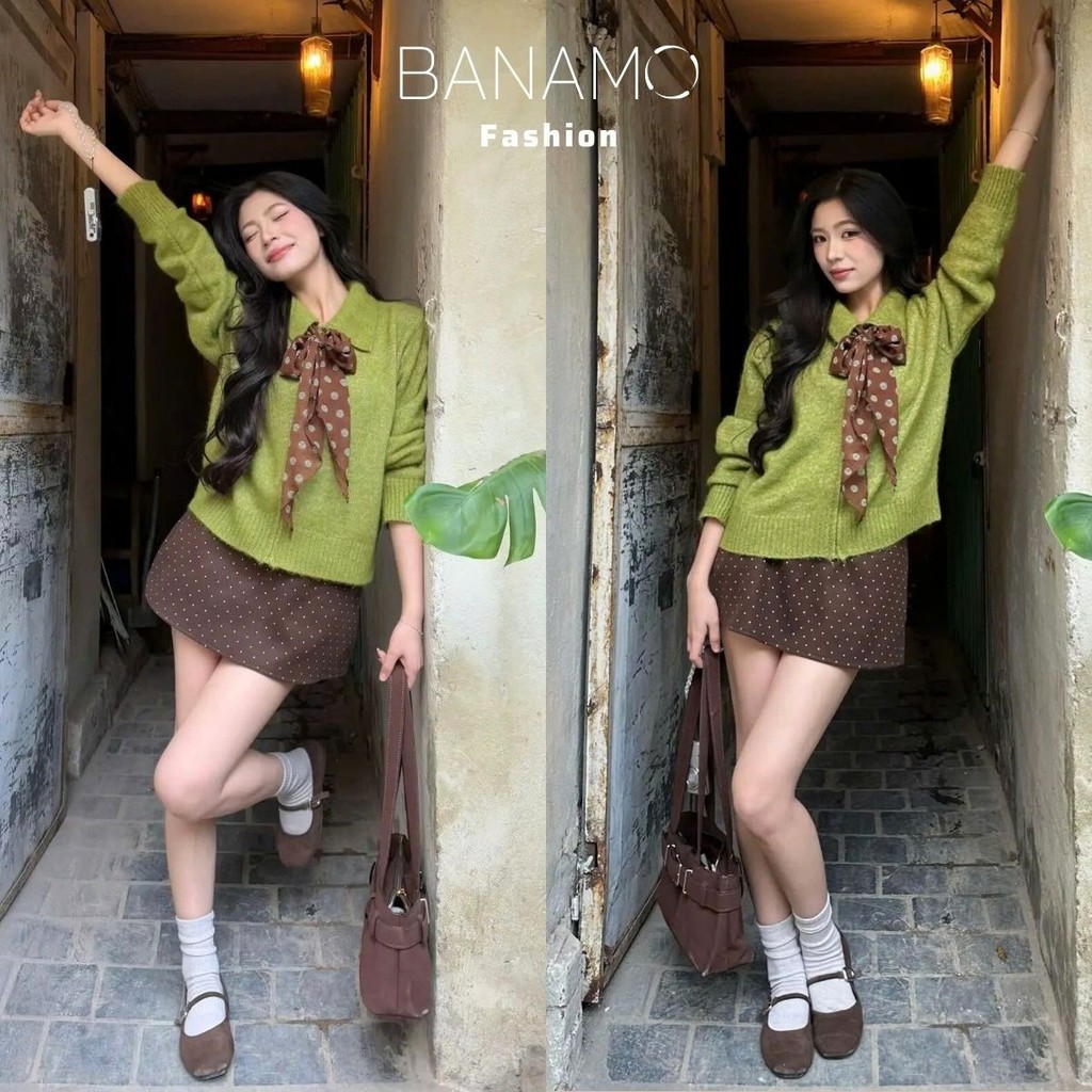 Chân váy nữ BIGSIZE Banamo Fashion chân váy dáng ngắn form chữ A chất dạ ép khóa kéo sau phong cách Hàn Quốc 590 | BigBuy360 - bigbuy360.vn