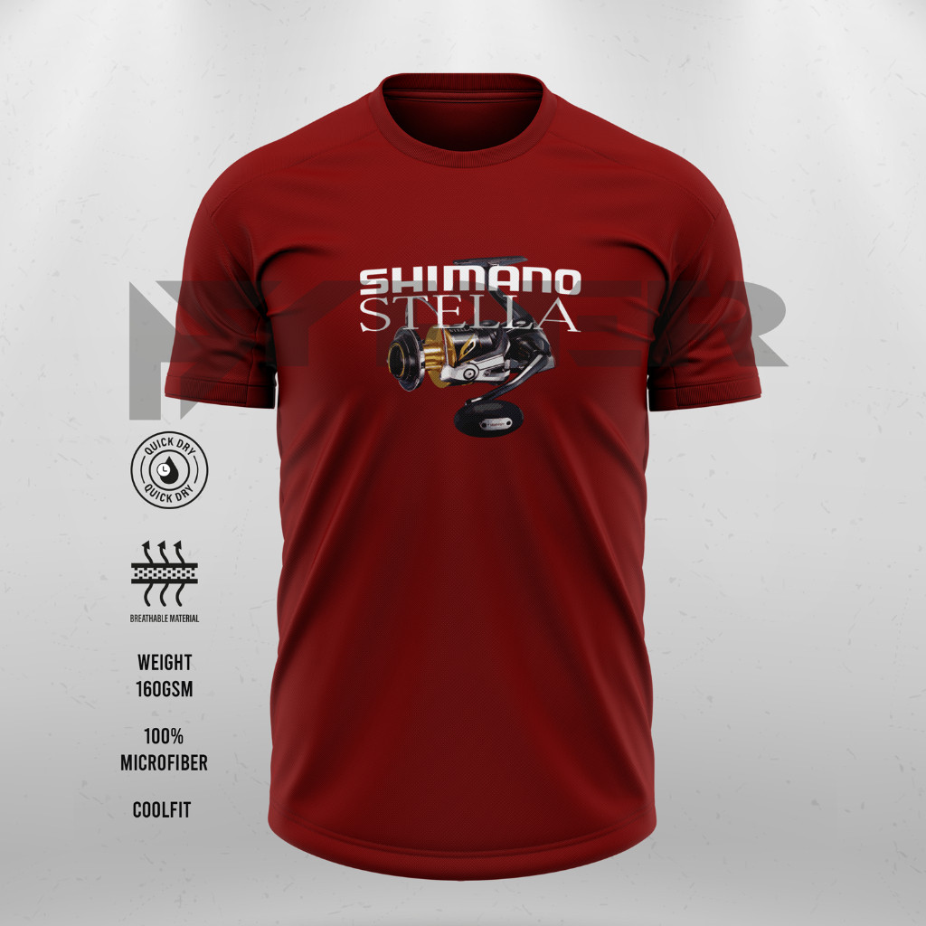 Áo Thun Mancing Shimano Stella Microfiber Mắt Cáo - Hàng Chính Hãng, Thiết Kế Đơn Giản