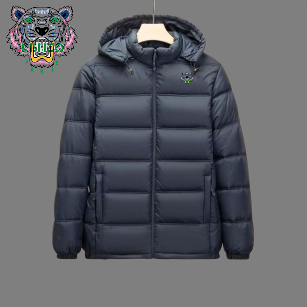 Kenzo Takada Thu Đông 2025 - Áo Khoác Chống Mưa Cho Nam/Nữ, Cotton Dày Dặn, Retro Thời Trang