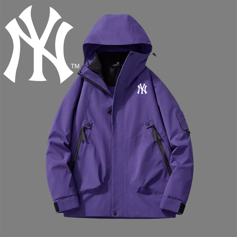 Áo Khoác Đôi Nam Nữ MLB Yankees Thu Đông 2025 - Chất Liệu Cotton Dày, Chống Gió và Chống Nước, Phong