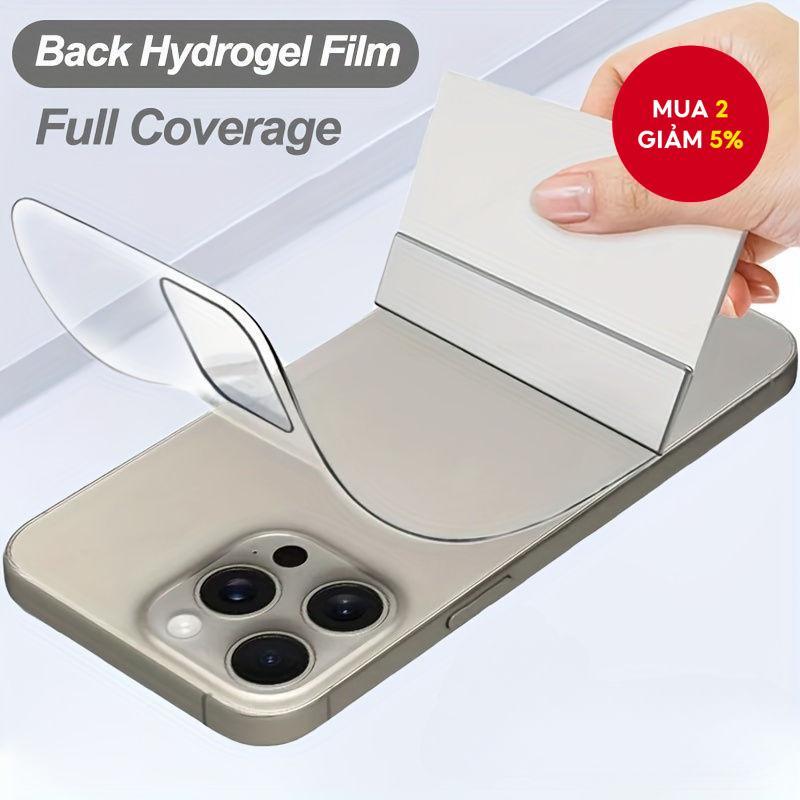 1 Mặt Sau Mềm Full Cover Hydrogel Film Cho iPhone 15 Pro Max 14 Plus 13 12 11 Pro Max Full Cover Bảo