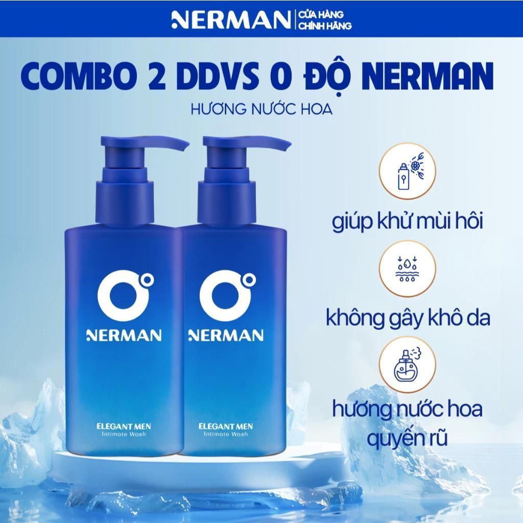 (Deal tiết kiệm) Dung dịch vệ sinh nam giới Nerman Elegant Men Nerman hương nước hoa 100ml/ chai