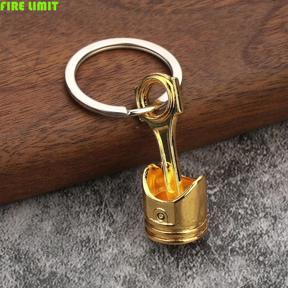 FIRE LIMIT Piston Model Keyring, Phụ kiện ô tô Móc khóa Piston động cơ ô tô Mini, Quà tặng móc khóa 