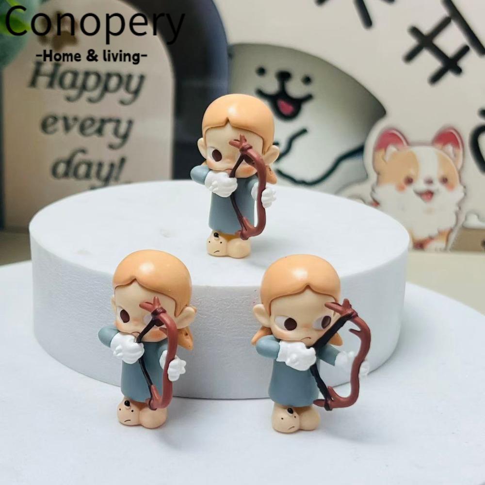 Đồ trang trí Mini CONOPERY Hirono, Bộ phim truyền hình im lặng Mime Series Zsiga Box, Dọc dòng Tượng