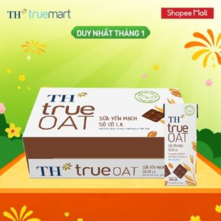   LIVESTREAM  Thùng 48 hộp Sữa Yến Mạch Sô Cô La TH true OAT 180ml  180 ml x 48  