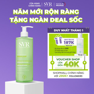  Gel rửa mặt cho da dầu mụn không chứa xà phòng SVR Sebiaclear Gel Moussant 400ML 