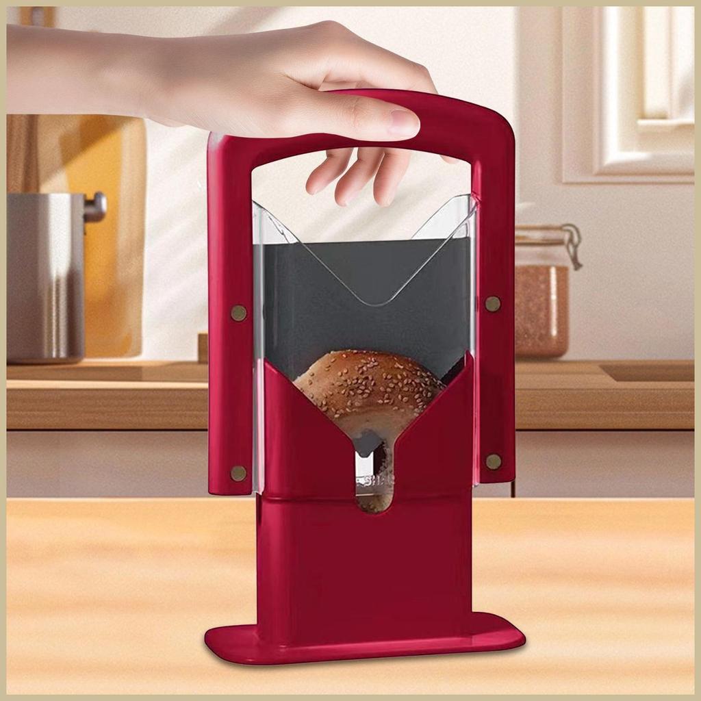 Bagel Guillotine Hướng Dẫn Sử Dụng Có Thể Điều Chỉnh Tiện Ích Nhà Bếp Tự Chế Cắt Bagel Bánh Mì Máy T
