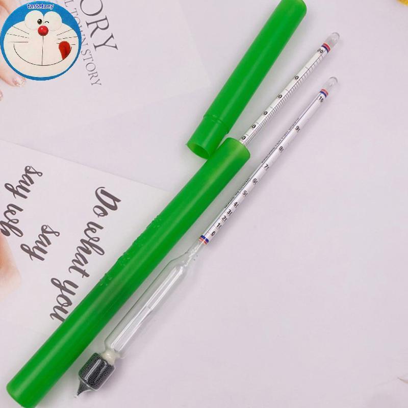 Tast 0-100 Độ Thủy Tinh Rượu Rượu Đồng Hồ Đo Nồng Độ Rượu Rượu Rượu Me EN