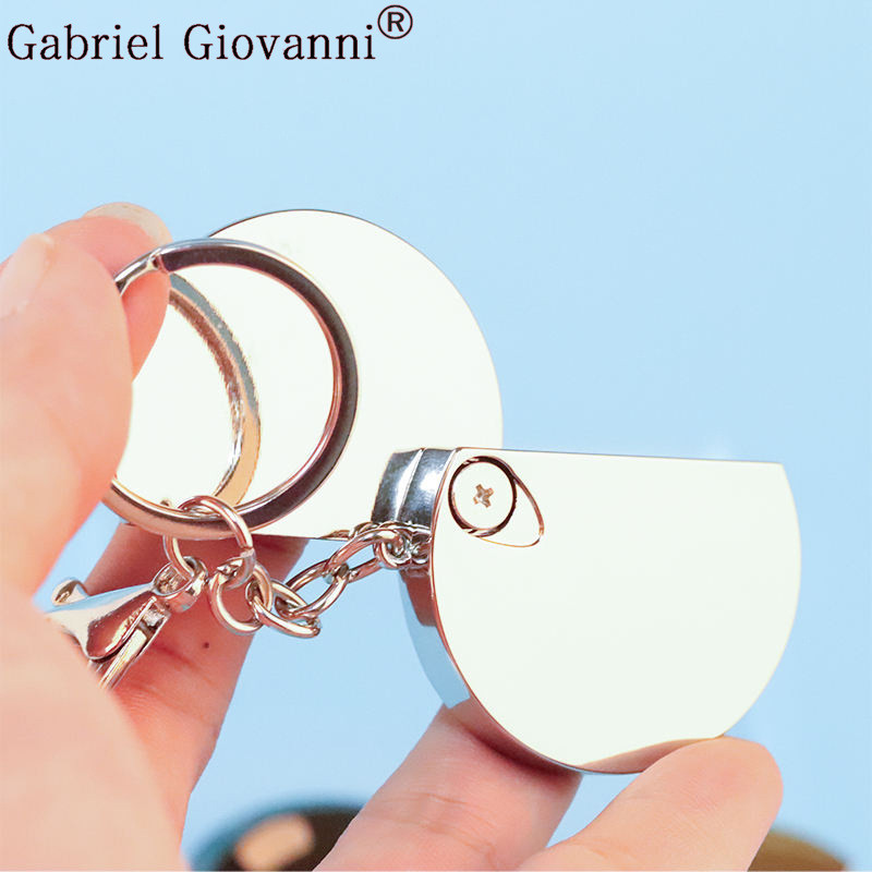 Spot Goods#Semi-circular Alloy Lipstick Case5gold Gram Solid Balm Keychain Solid Perfume Keychain122