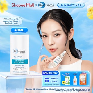   DATE 07 2027  Kem chống nắng Bio-Essence SPF50+ PA+++ 40ml  Dưỡng Ẩm  Dưỡng Trắng - Mỏng Nhẹ Không Nhờn Dính 