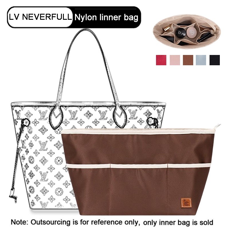 SA3 Nylon Chèn Túi Tổ Chức Cho Neverfull Goyard Túi Tote Nữ Trang Điểm Túi Xách Túi Bên Trong Ví Ngư