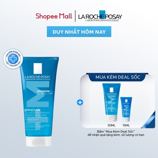  Gel rửa mặt tạo bọt giúp làm sạch sâu cho da dầu mụn nam & nữ La Roche-Posay Effaclar Foaming Gel +M 200ml 