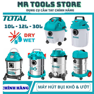 TOTAL Máy Hút Bụi khô & ướt 10L-12L-30L/ TVC10101, TVC12101, TVC12202, TVC14122, TVC13301, TVC14301